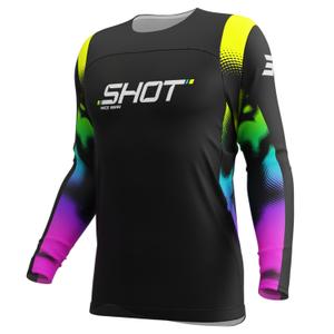Motocross-Trikot Shot Contact Nitro schwarz