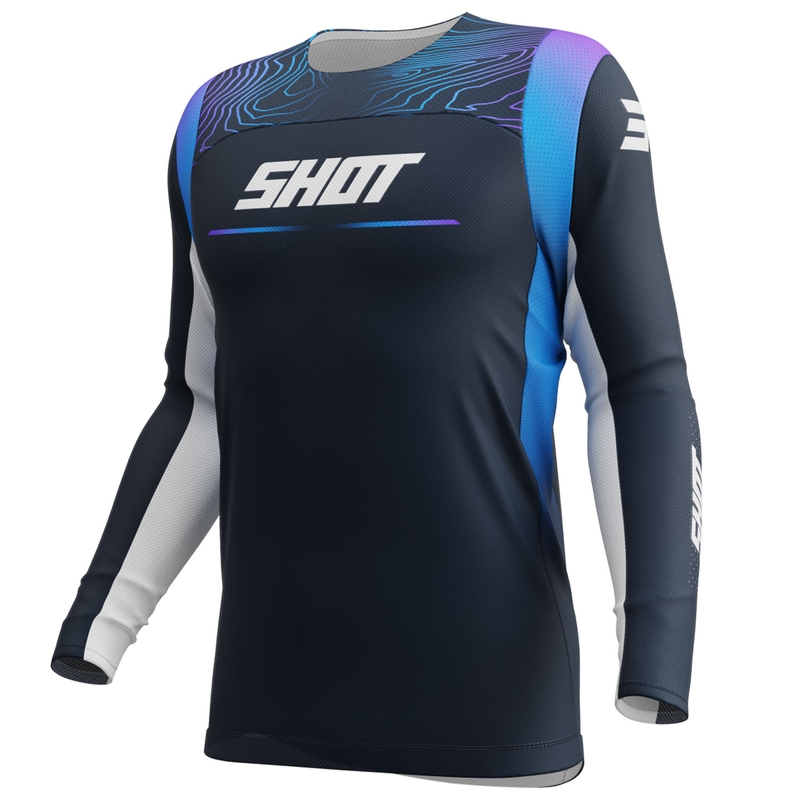 Shot Contact Apex Motocross-Trikot blau