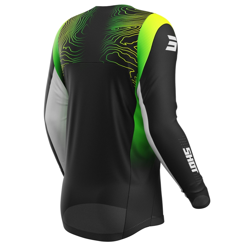 Motocross-Trikot Shot Contact Apex fluo gelb