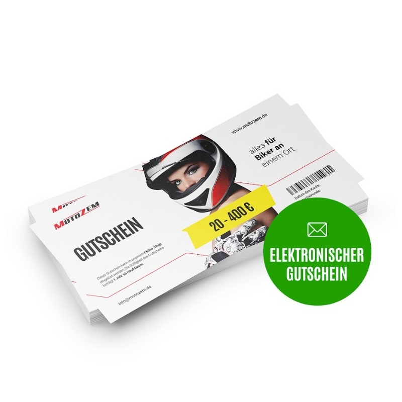 Elektronischer Geschenkgutschein Motozem EUR
