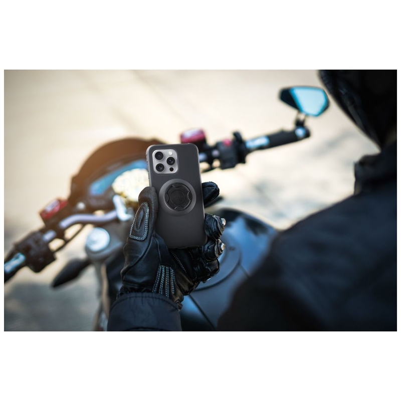 Schutzhülle Interphone QUIKLOX Tetraforce für Apple iPhone 16 Pro schwarz