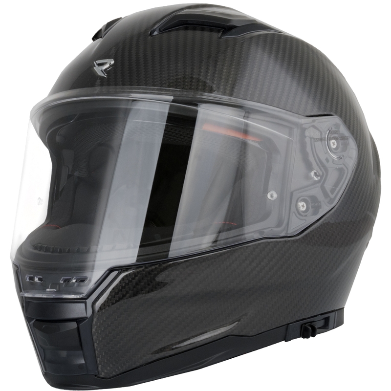 Street Racer Titan Carbon Integralhelm, Schwarz