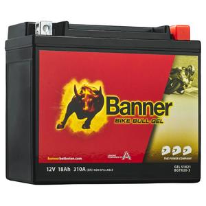 Gel-Motorradbatterie Banner Bike Bull GEL 518 21/BGTX20-3 - GTX20-3 12V, 18Ah, 310A