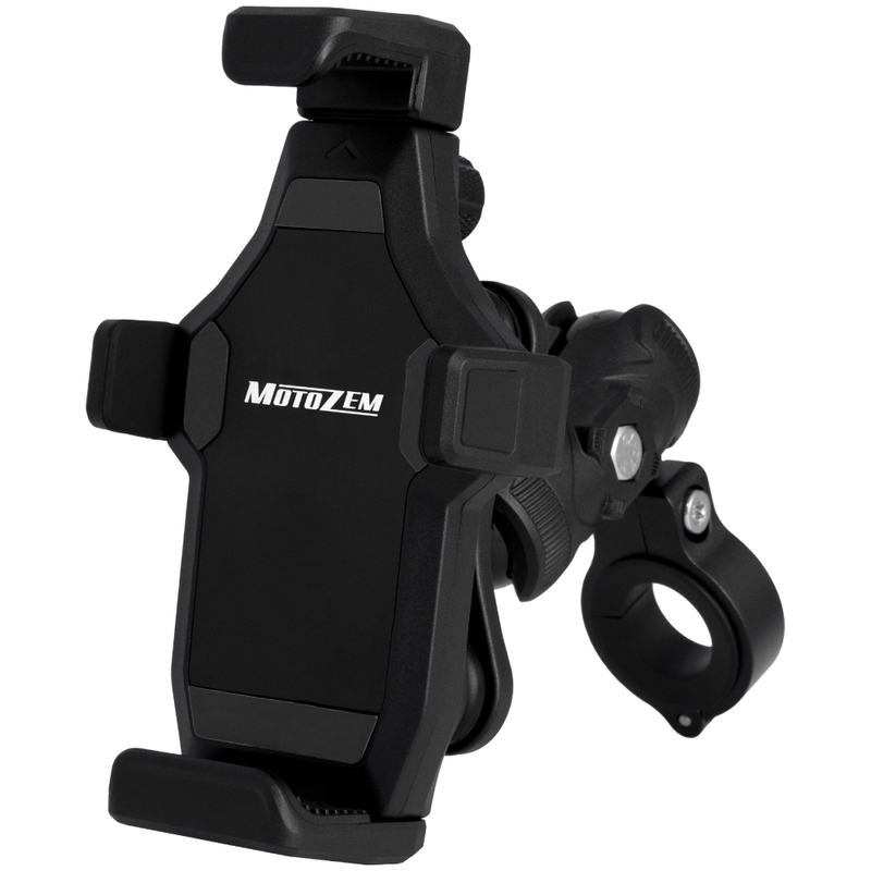 Antivibrations-Motorradhalterung mit Schloss MotoZem Grip PRO schwarz