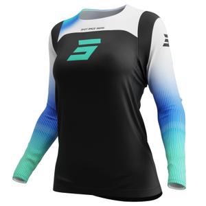 Damen-Motocross-Trikot Shot Contact Hera blau
