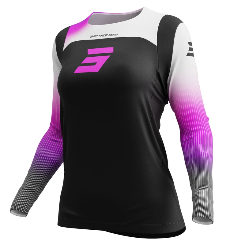 Damen-Motocross-Trikot Shot Contact Hera rosa