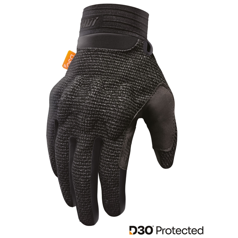 Shot Guard D3O® Motocross-Handschuhe Schwarz