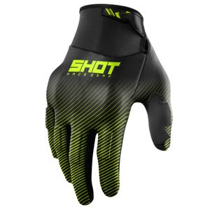 Motocross-Handschuhe Shot Drift Rim fluo gelb
