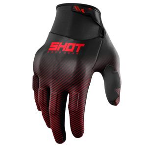 Motocross-Handschuhe Shot Drift Rim rot
