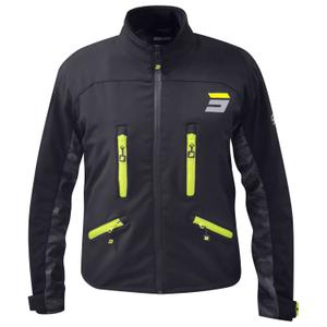 Shot Climatic Motorradjacke Schwarz-Fluogelb