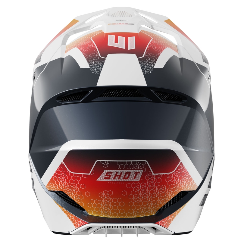 Kinder-Motocross-Helm Shot Furious Phaser blau-rot