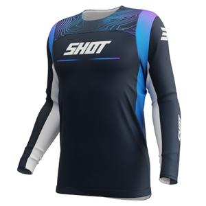 Kinder-Motocross-Trikot Shot Contact Apex blau