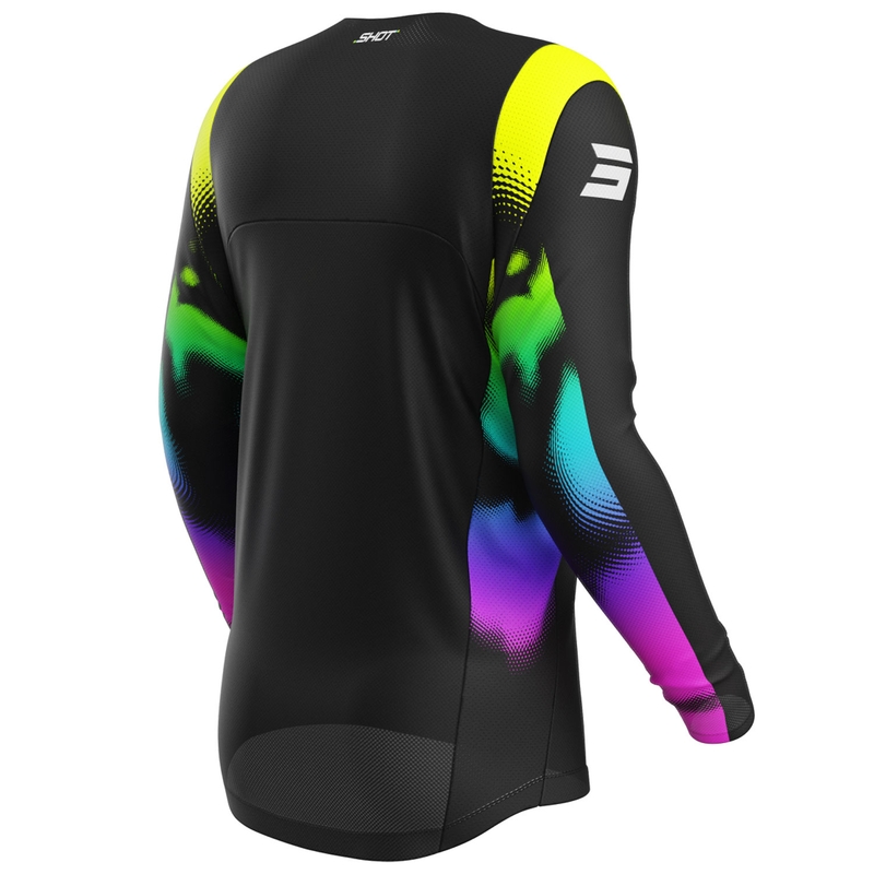 Kinder-Motocross-Trikot Shot Contact Nitro Schwarz