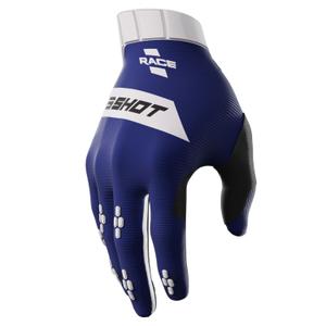 Kinder-Motocross-Handschuhe Shot Race blau