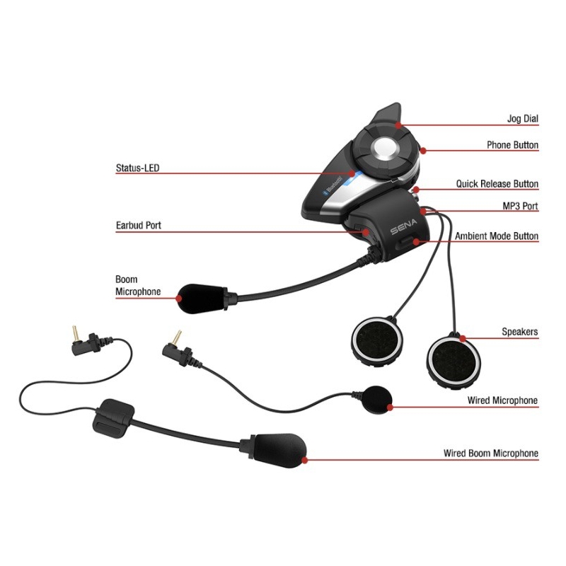 2er-Set Bluetooth-Sprechanlage SENA 20S EVO