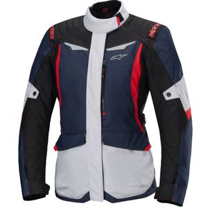 Damen-Motorradjacke Alpinestars Stella ST-1 Wasserdicht blau-schwarz-rot