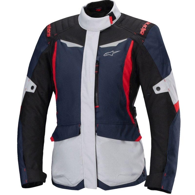 Damen-Motorradjacke Alpinestars Stella ST-1 Wasserdicht blau-schwarz-rot