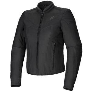 Wasserabweisende Damen-Motorradjacke Alpinestars Stella Isla Schwarz-Schwarz