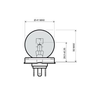 Lamp RMS P45T 12V 45/40W