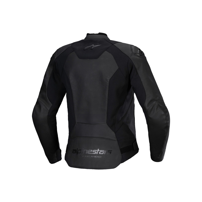Alpinestars Stella Faster 3 Damen-Leder-Motorradjacke Schwarz-Schwarz