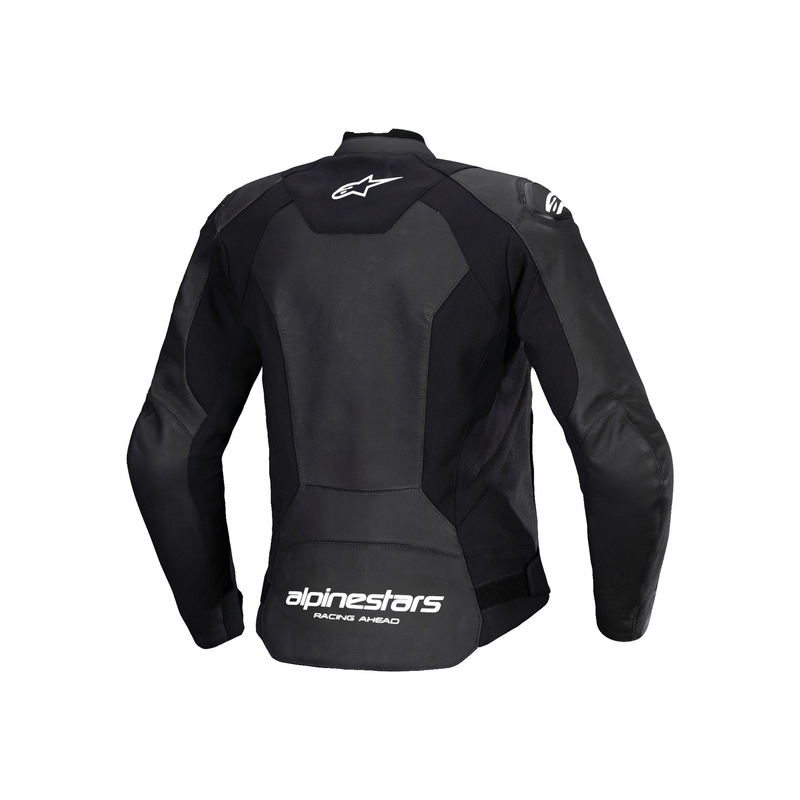 Alpinestars Stella Faster 3 Damen-Leder-Motorradjacke schwarz-weiß