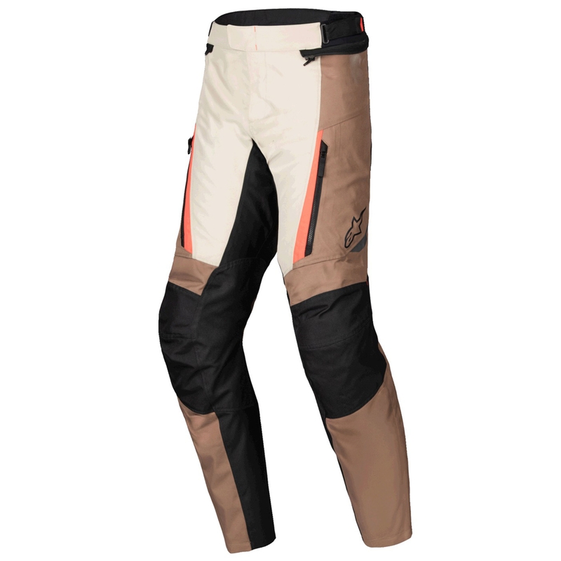 Alpinestars ST-1 Wasserdichte Motorradhose Khaki-Sand-Schwarz-Fluorot