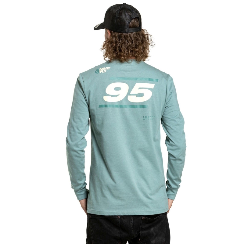 Meatfly Appex Mintblaues Langarm-T-Shirt