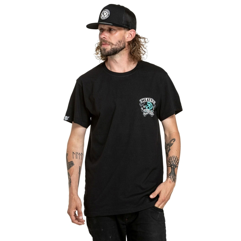 Meatfly Whiskey Boy schwarzes T-Shirt
