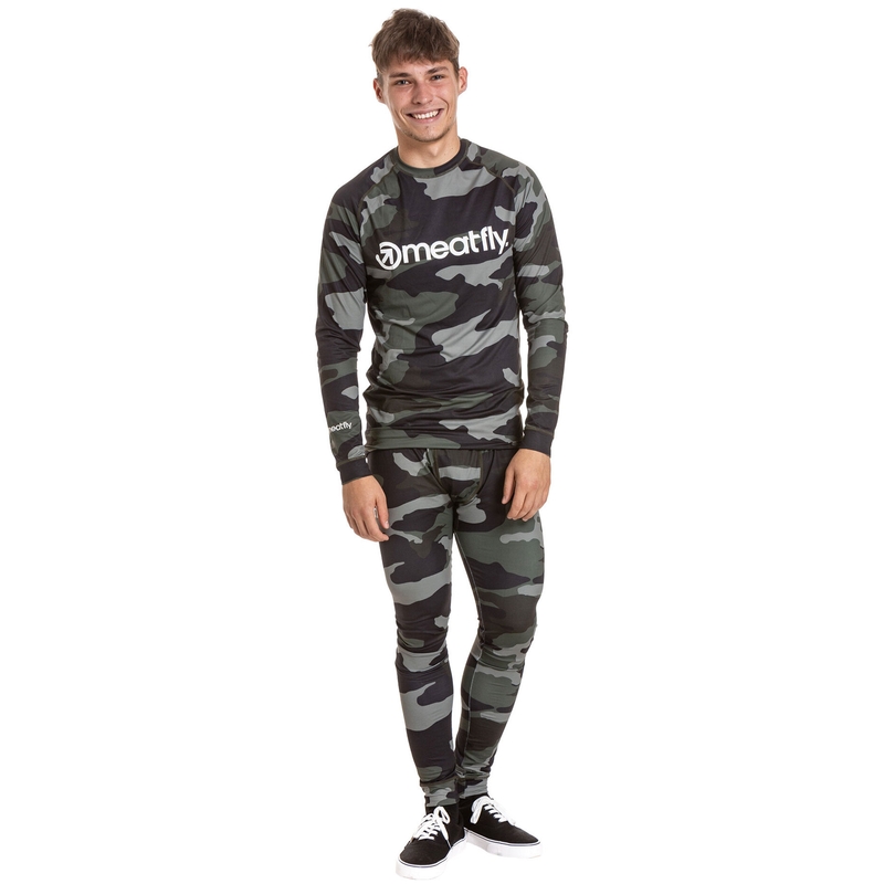 Thermounterwäsche Meatfly Sloan camo olivgrün