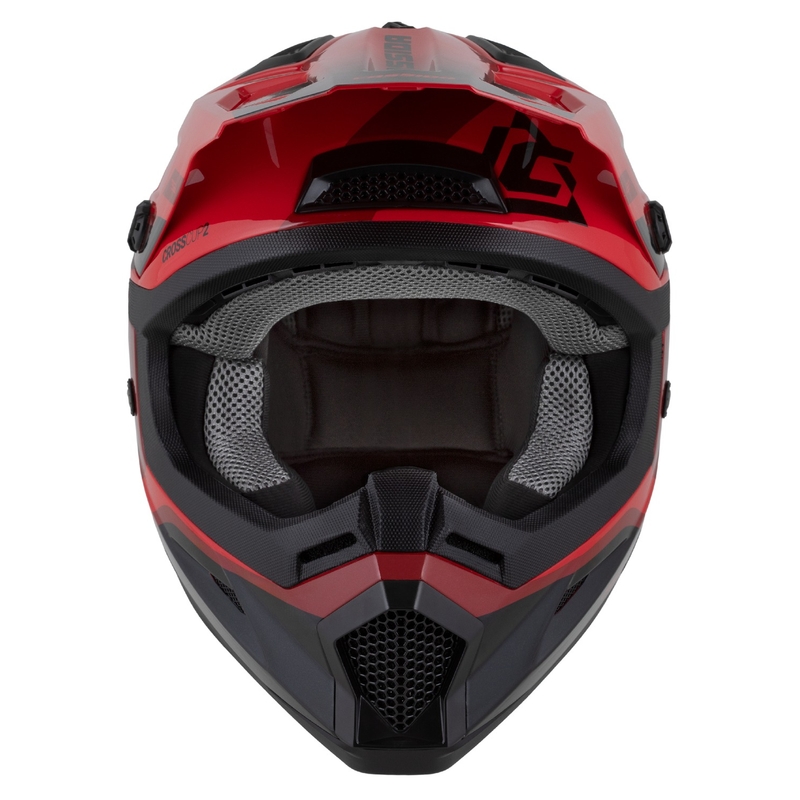 Cassida Cross Cup 2 Napa Pearl Rot-Lila-Schwarz Kinder-Motocross-Motorradhelm