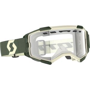 SCOTT Fury Enduro Motocross-Brille Khaki mit klarem Plexiglas