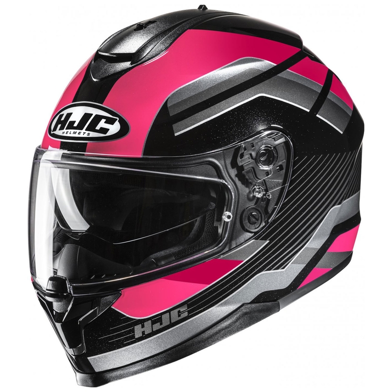 HJC C70N Belis MC8 Integral-Motorradhelm schwarz-rosa