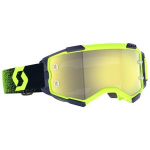 Motocross-Brille SCOTT Fury CH grün-fluogelb mit verspiegeltem Plexiglas