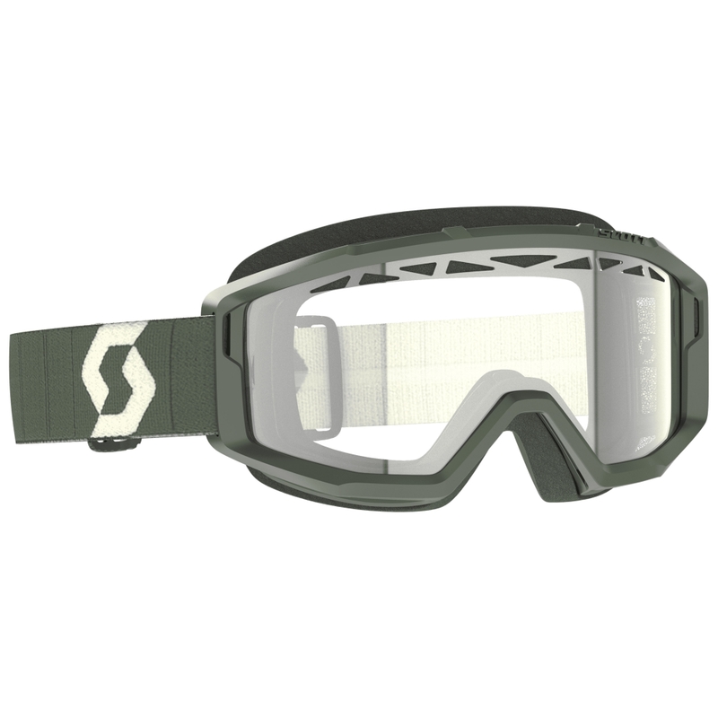 SCOTT Primal Enduro Motocross-Brille Khaki mit klarem Plexiglas