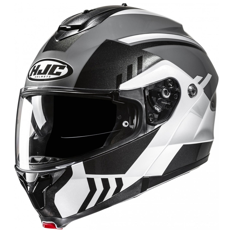 Klapphelm Motorrad HJC C91N Kaon MC5 grau-schwarz-weiß