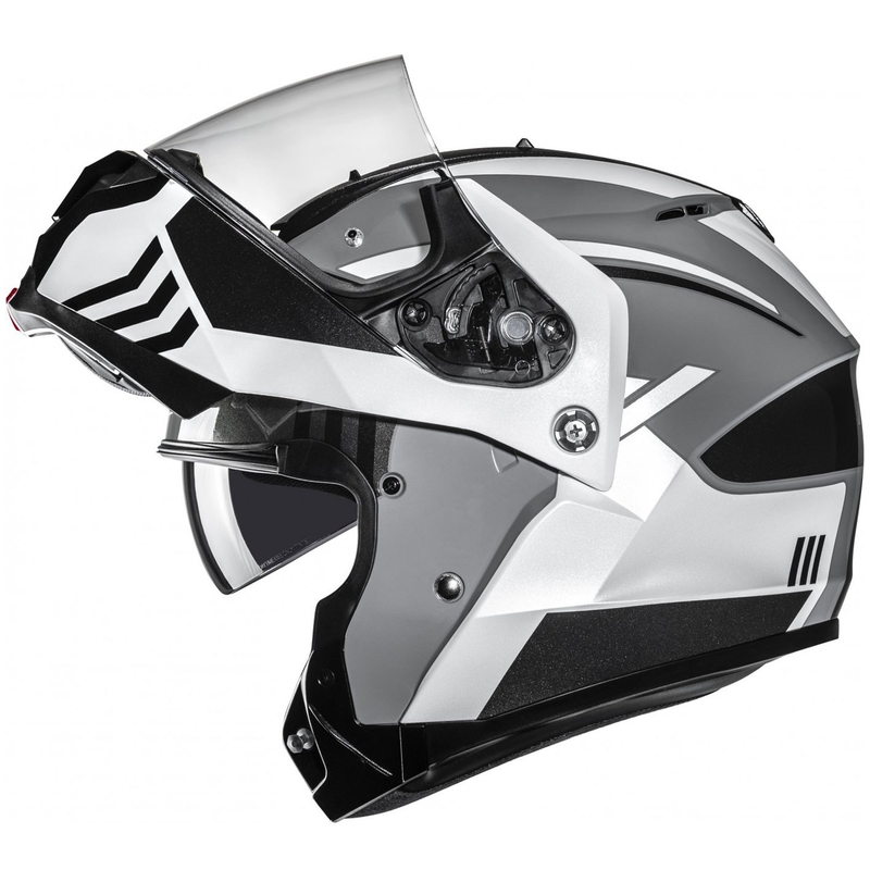 Klapphelm Motorrad HJC C91N Kaon MC5 grau-schwarz-weiß