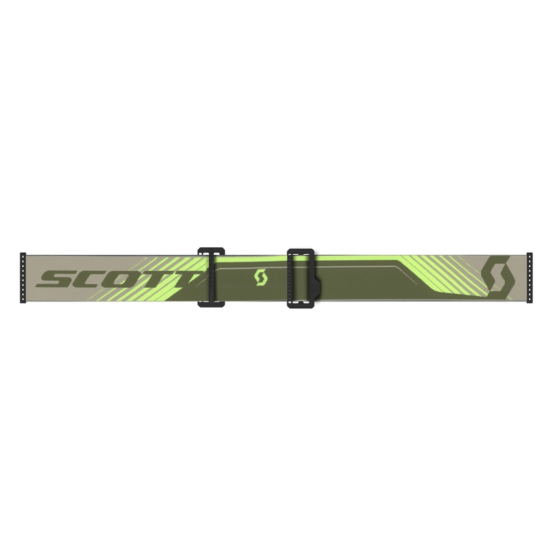 SCOTT Prospect 2.0 AMP Motocross-Brille Khaki-Fluogelb mit rosa Plexiglas
