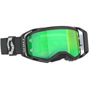 SCOTT Prospect 2.0 Motocrossbrille schwarz-weiß mit grünem Spiegelglas