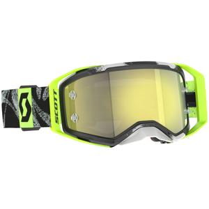 SCOTT Prospect 2.0 Motocrossbrille schwarz-fluogelb mit gelbem Spiegelglas
