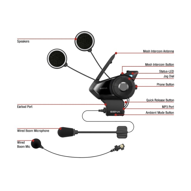 2er-Set Bluetooth-Sprechanlage SENA 30K