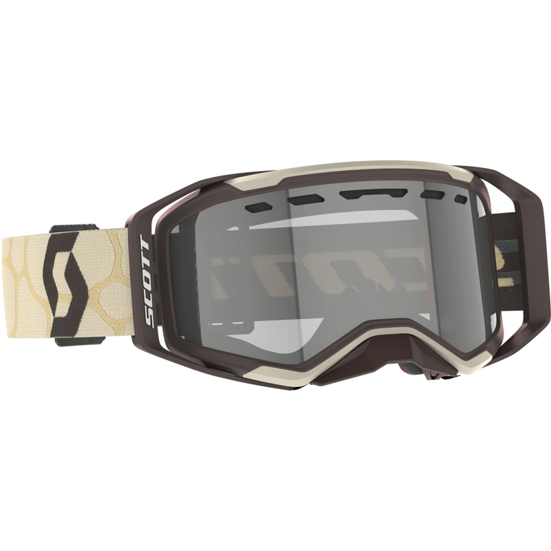 Motocross-Brille SCOTT Prospect 2.0 Enduro LS beige-braun mit lichtempfindlichem Plexiglas