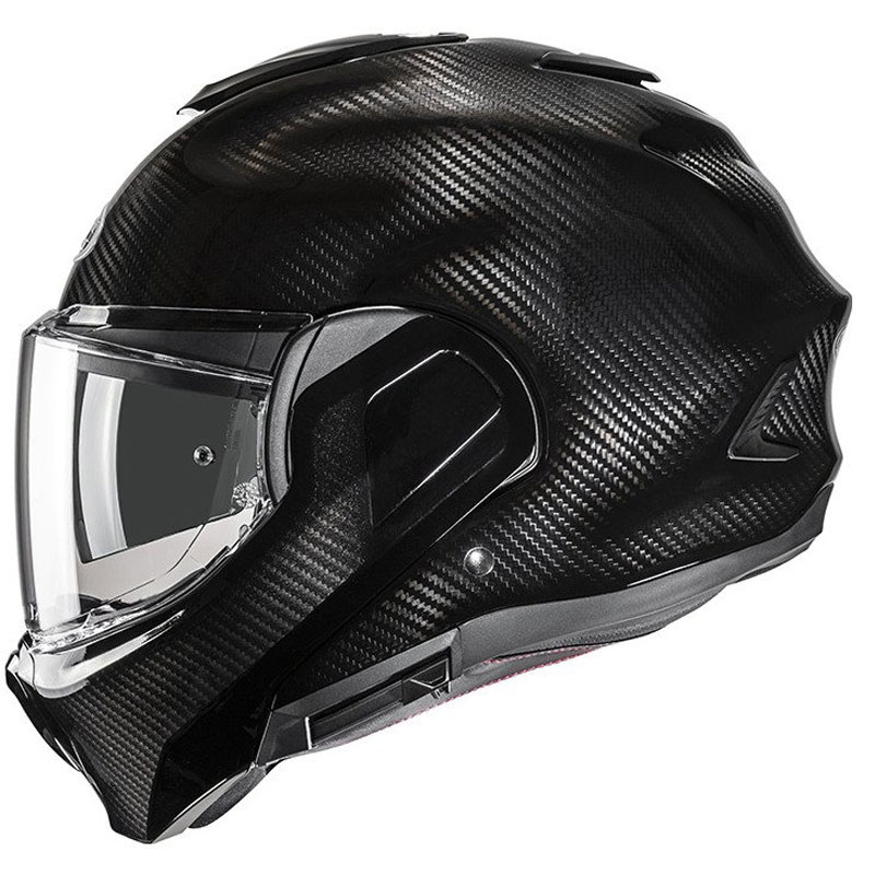Klappbarer Motorradhelm HJC F100 Carbon schwarz