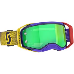 Motocross-Brille SCOTT Prospect 2.0 rot-gelb mit grünem Plexiglas