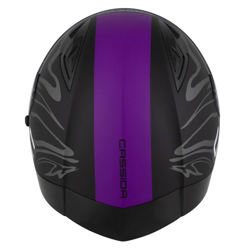 Cassida Orbit Multivers Integralhelm mattschwarz-lila-grau-weiß