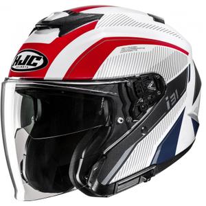 Offener Motorradhelm HJC i31 Reno MC21 weiß-rot-blau
