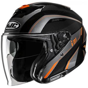 Offener Motorradhelm HJC i31 Reno MC7 schwarz-grau