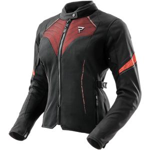 Damen-Motorradjacke Rebelhorn Jax schwarz-rot