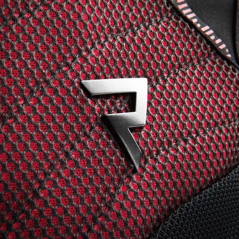 Damen-Motorradjacke Rebelhorn Jax schwarz-rot