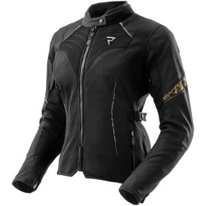 Damen-Motorradjacke Rebelhorn Jax in Schwarz und Gold
