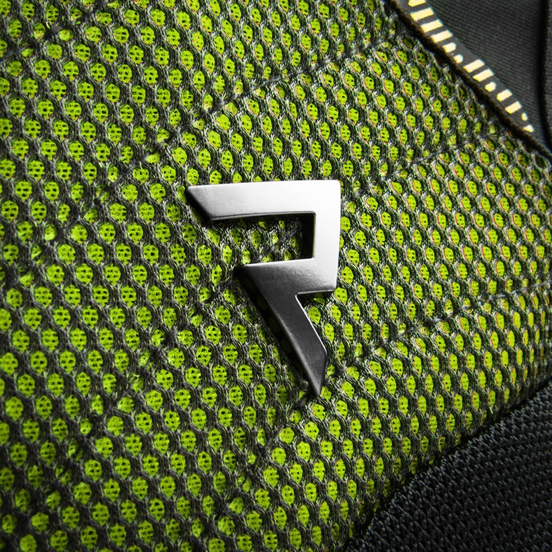 Damen-Motorradjacke Rebelhorn Jax schwarz-fluogelb